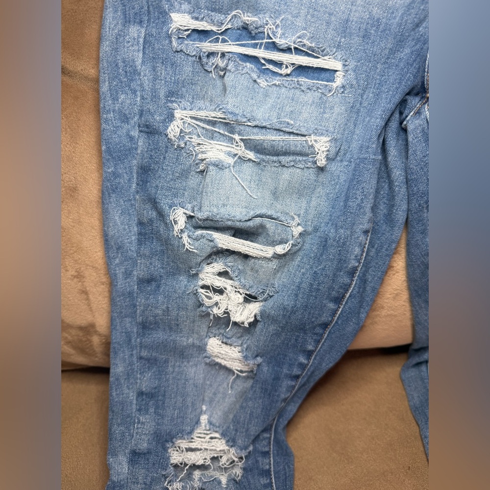 American Eagle Outfitter’s Women’s Size 10 High-Rise Distressed Skinny Jeans - Picture 8 of 15